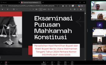Sharing Knowledge Bahas Eksaminasi Putusan MK