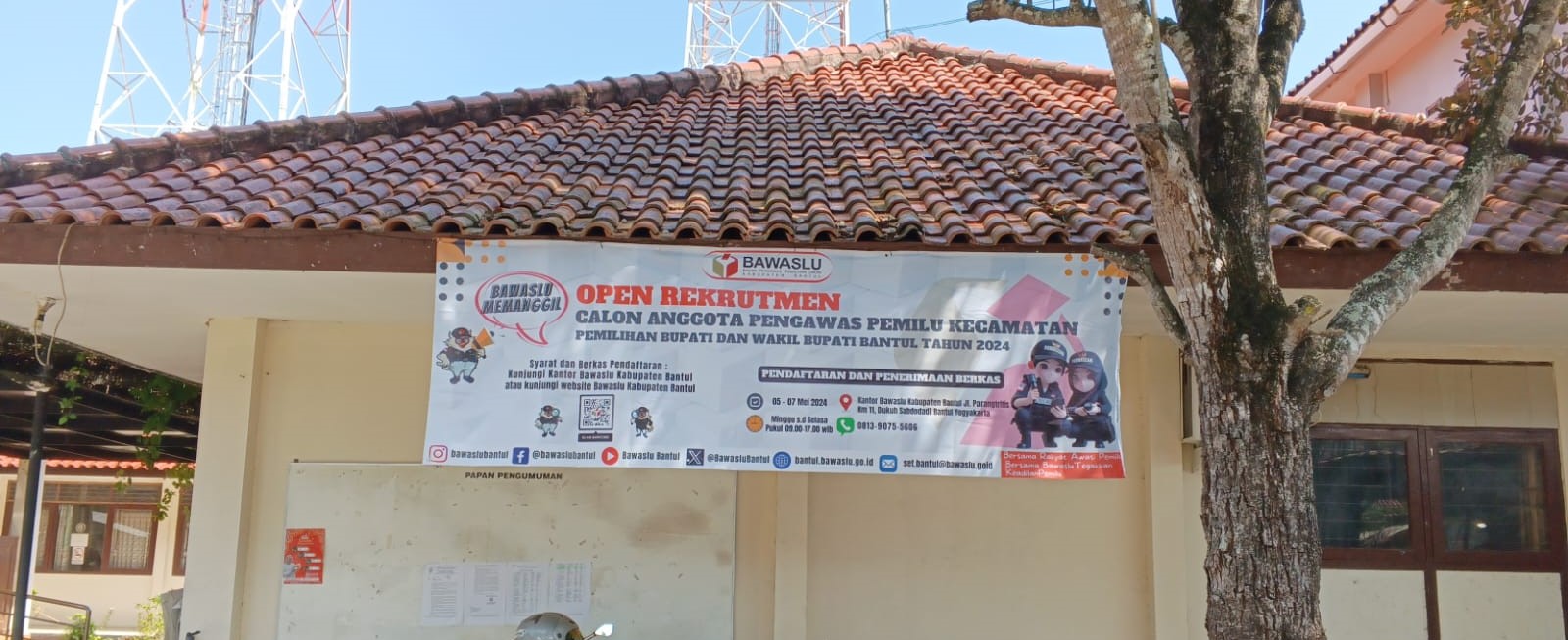 Open Rekrutmen Panwaslu Kecamatan Pendaftar Baru Pemilihan Bupati dan Wakil Bupati Bantul Tahun 2024.