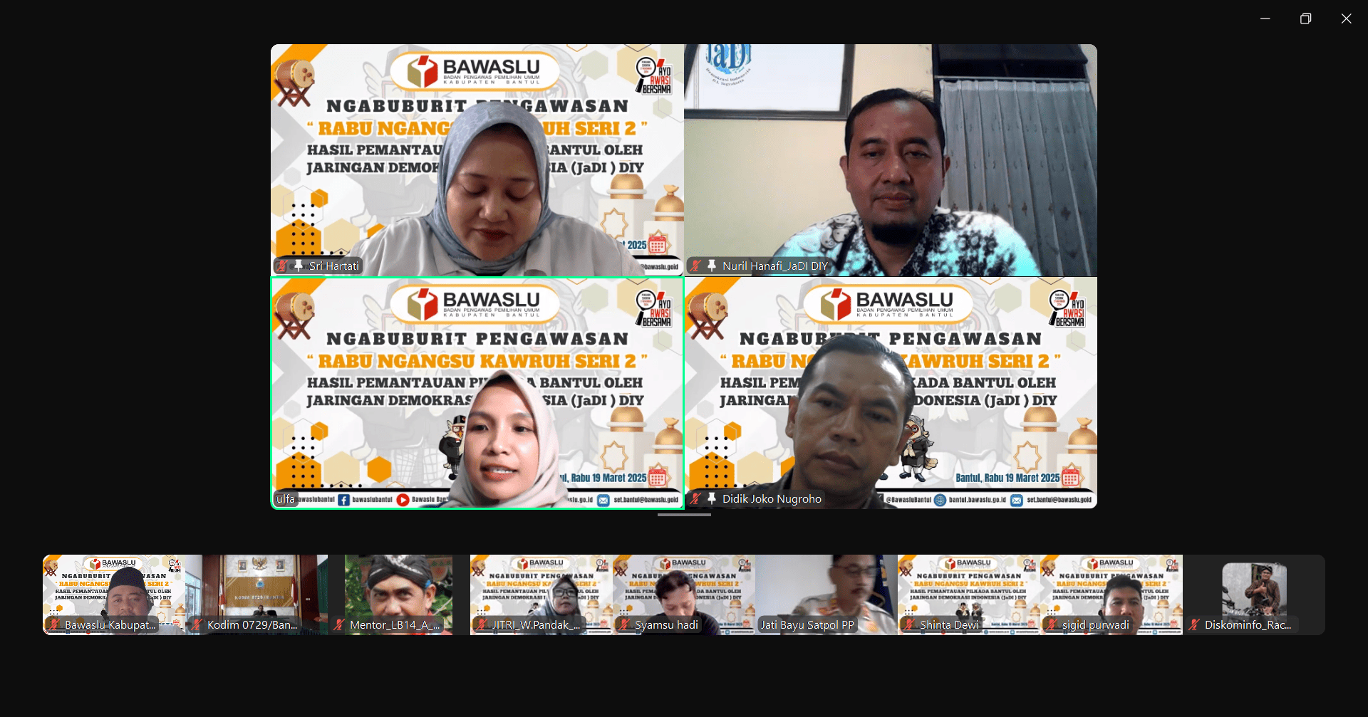 Ngabuburit Pengawasan Melalui Zoom Meeting