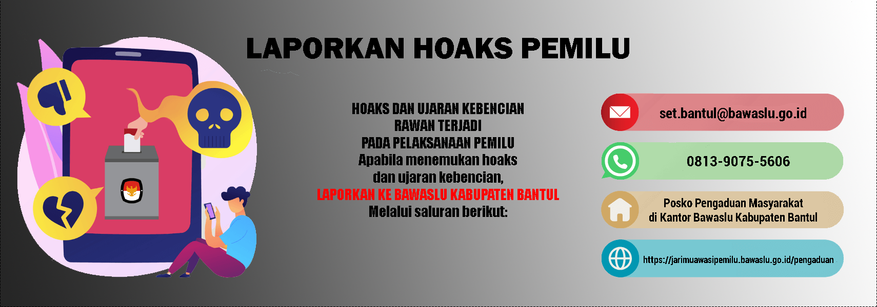 Laporkan Hoaks Pemilu