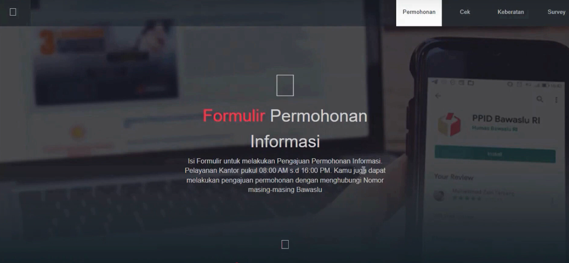 Halaman Website PPID