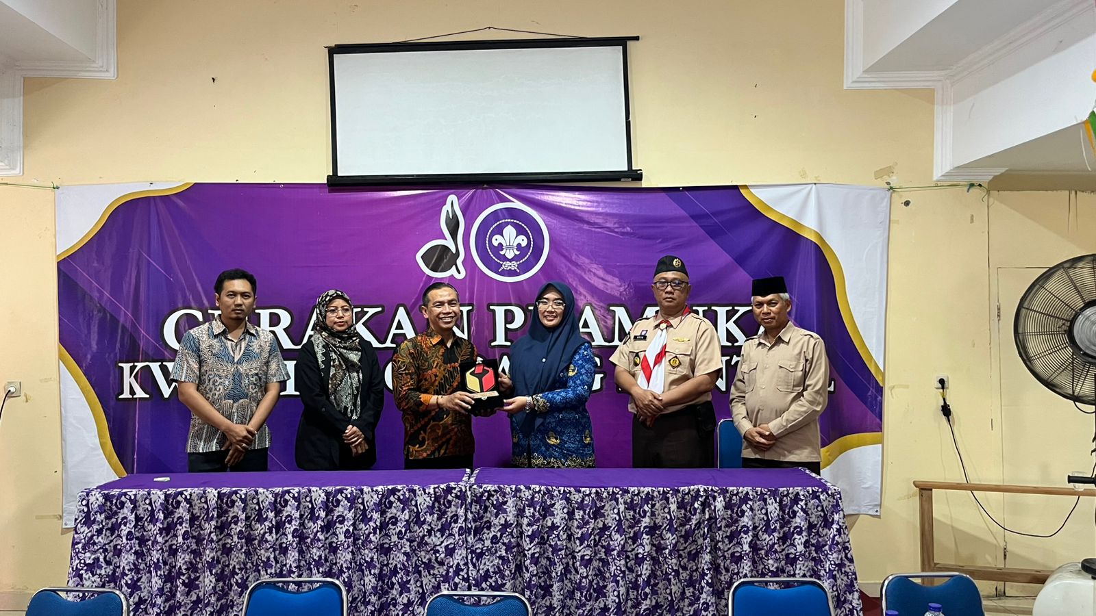 Audiensi dilaksanakan di Gubuk Pramuka Bantul