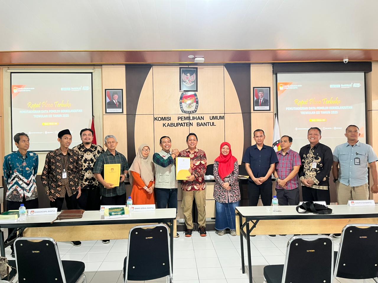 Penyerahan BA Pleno PDPB Triwulan III Tahun 2025