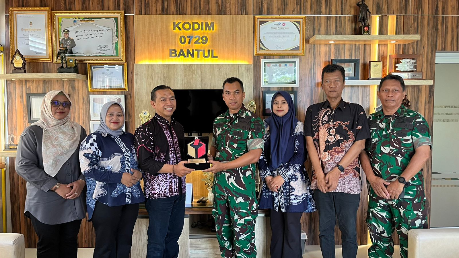 Audiensi diterima langsung oleh Komandan Kodim 0729 Bantul 