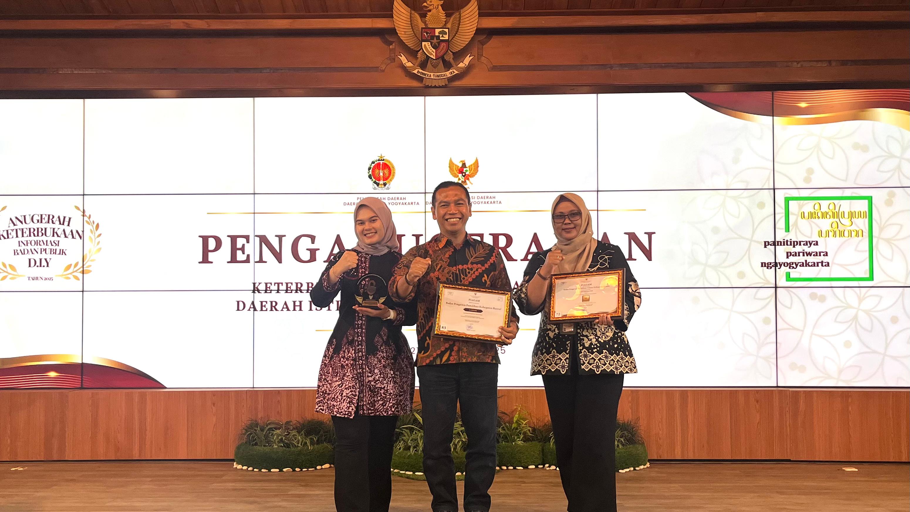 Penerimaan Penganugerahan Keterbukaan Informasi Badan Publik D.I. Yogyakarta Tahun 2025