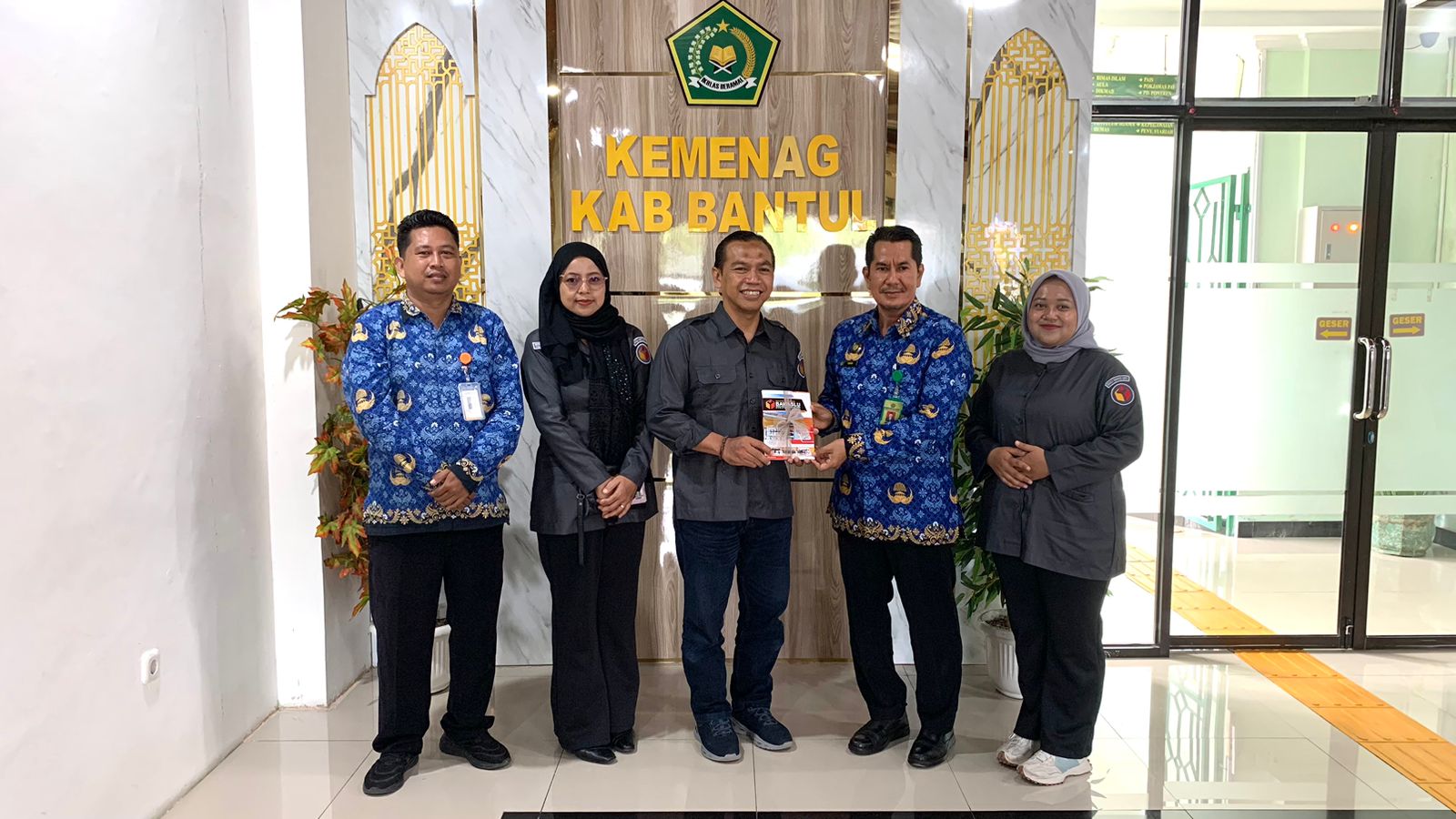 Audiensi diterima langsung di kantor Kemenag Bantul