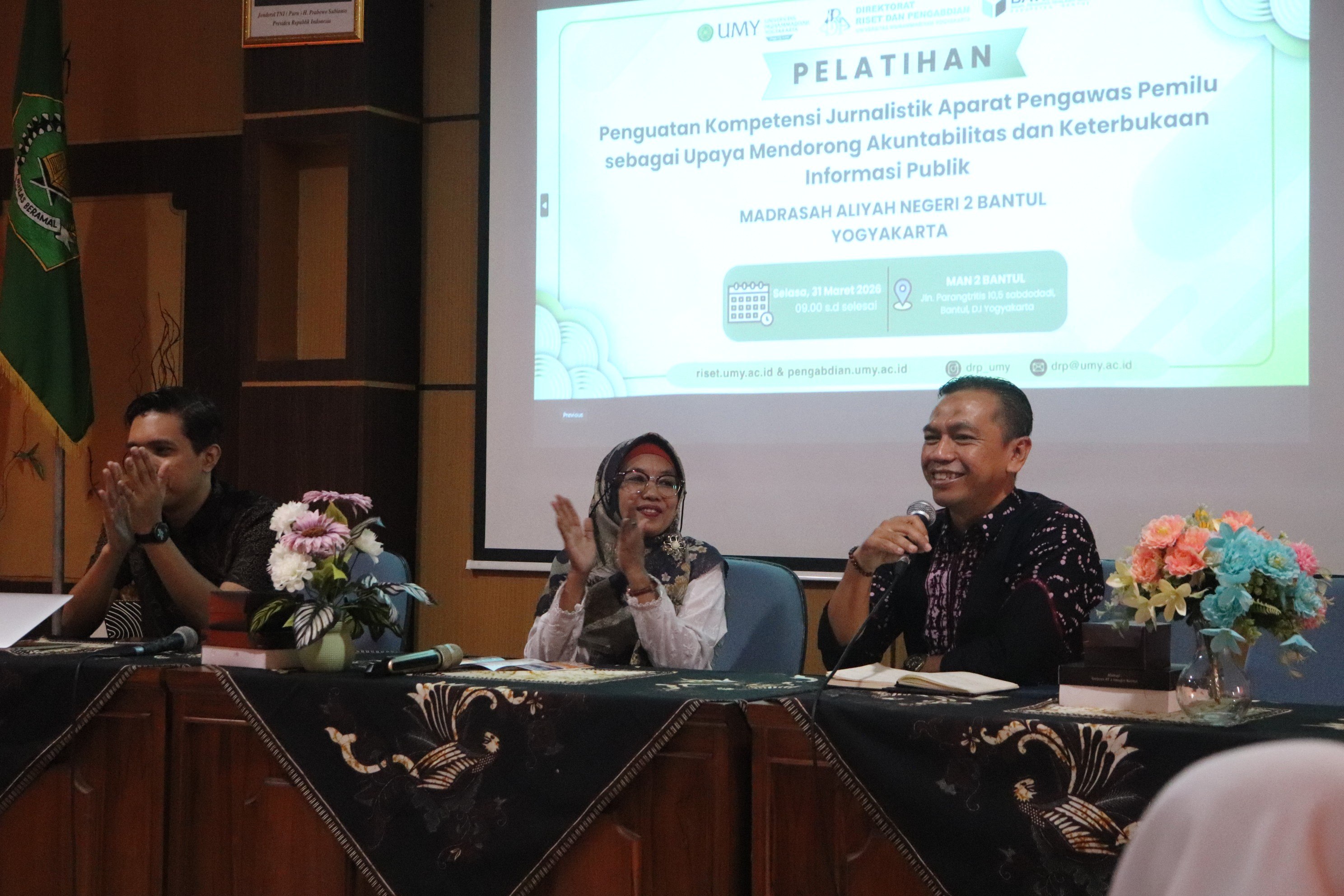 Pelatihan jurnalistik diselenggarakan di Aula MAN 2 Bantul