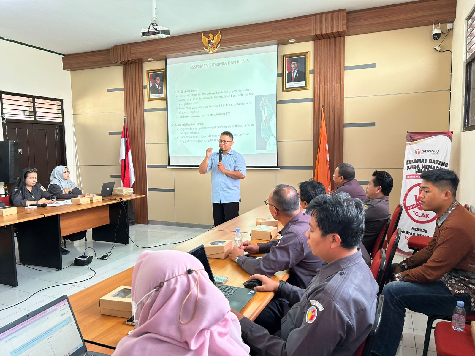 Foto kegiatan fasilitasi pembinaan dan penguatan kelembagaan bertema “Gaya Hidup Sehat: Kunci Kerja Bahagia”