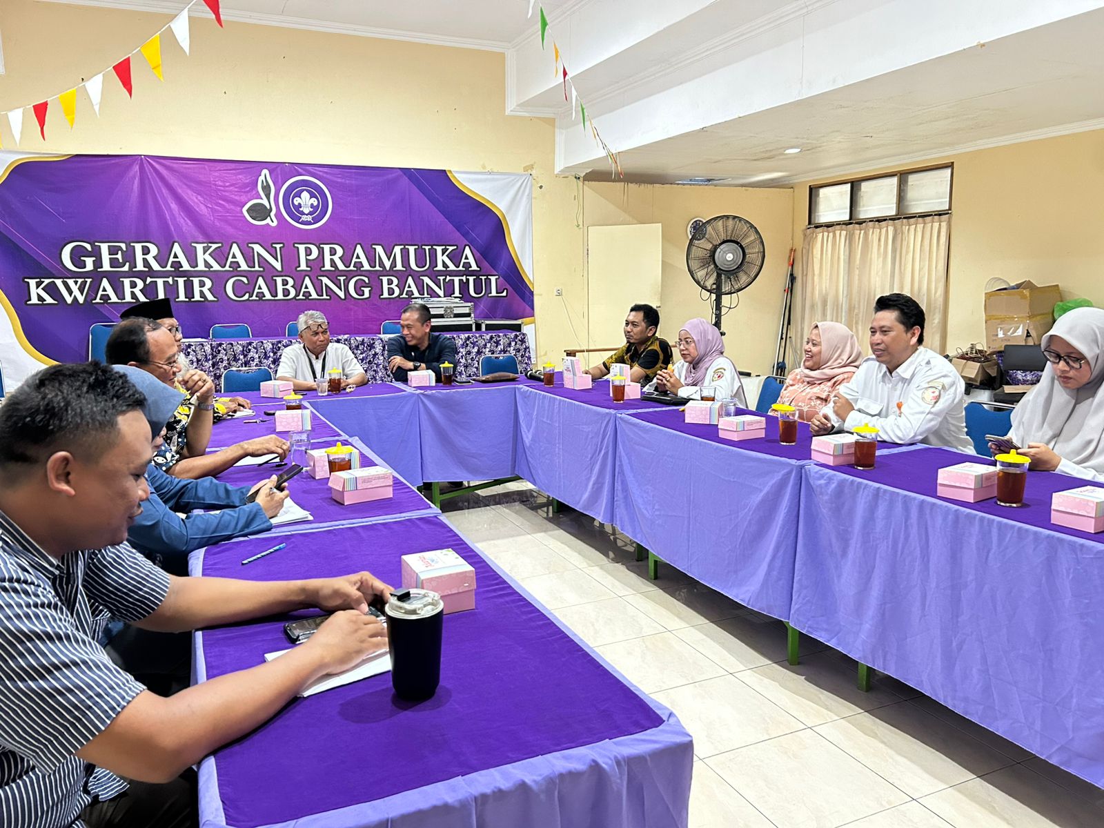 Foto Audiensi dengan Kwarcab Bantul