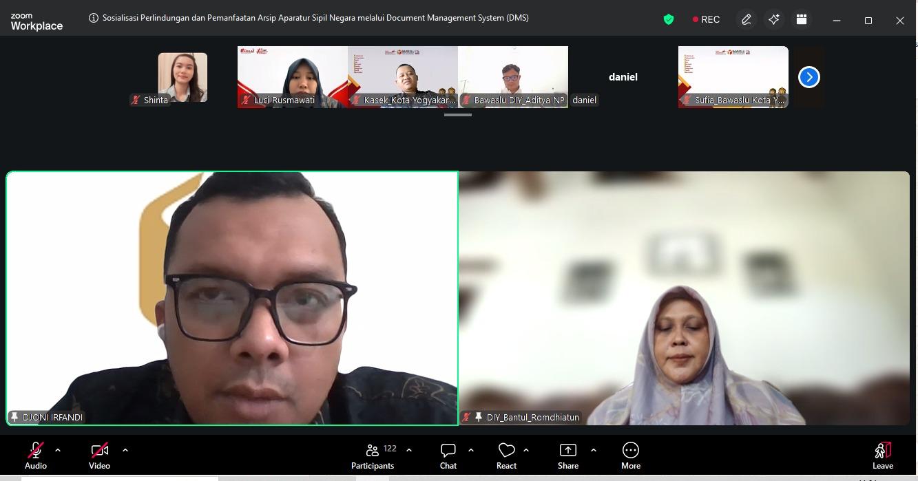 Sosialisasi DMS dilaksanakan secara daring melalui zoom meeting