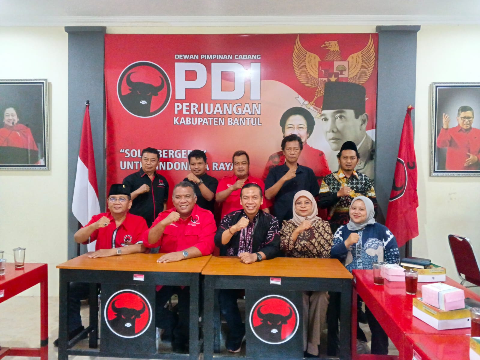 Konsolidasi Demokrasi dilaksanakan di kantor DPC Partai PDI Perjuangan Bantul