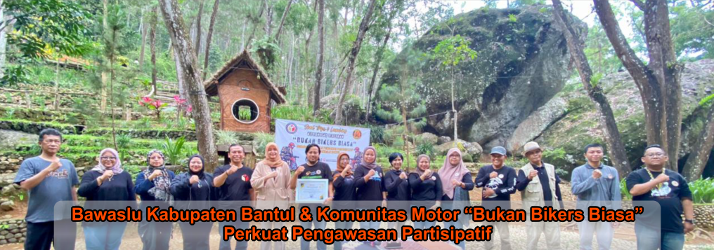 Bawaslu Bantul dan Komunitas Motor "Bukan Bikers Biasa" Perkuat Pengawasan Partisipatif