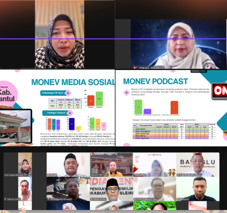 Kegiatan Evaluasi Pencegahan, Partisipasi Masyarakat (Parmas), dan Hubungan Masyarakat  Semester I Tahun 2026dilaksanakan secara daring 