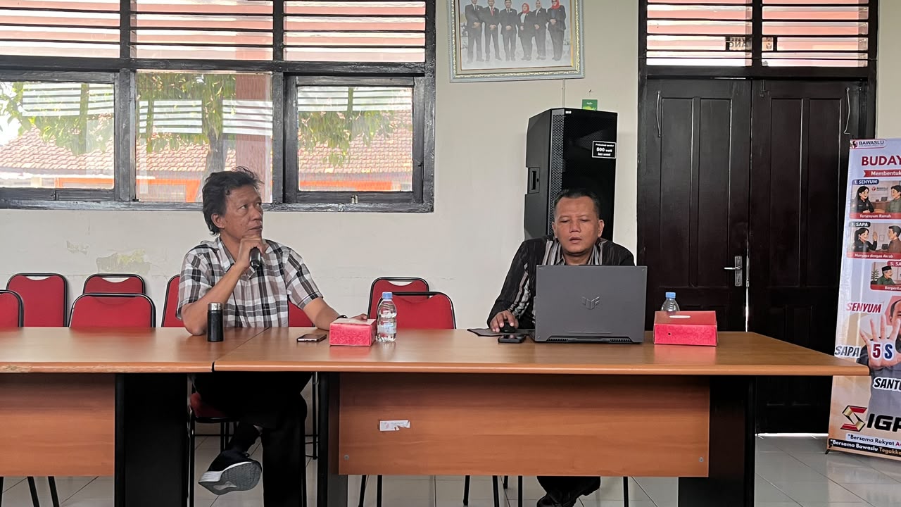 Evaluasi Pengawasan Pemutakhiran Data Partai Politik Bersama KPU Kabupaten Bantul dilaksanakan di Kantor Bawaslu Bantul