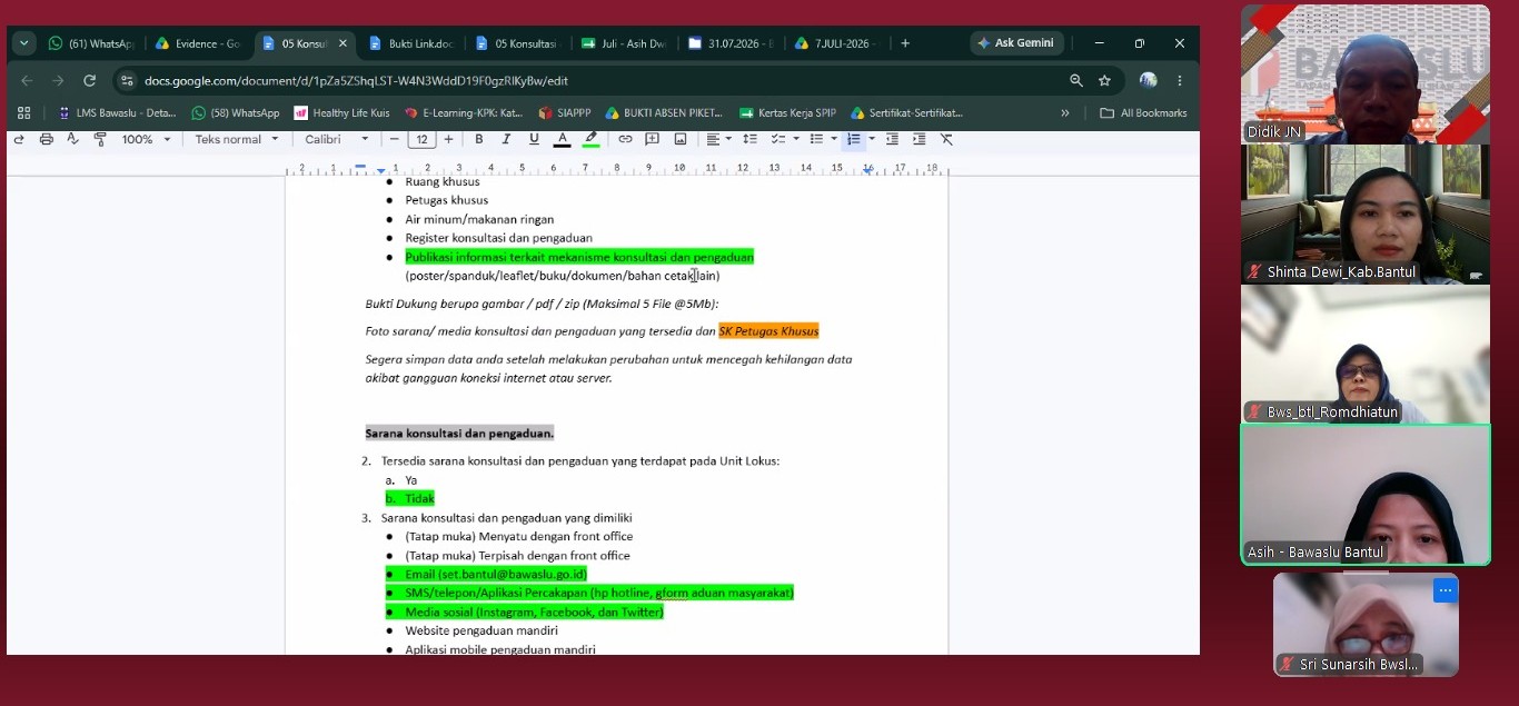 Reviu progres PEKPPP dilaksanakan secara zoom meting