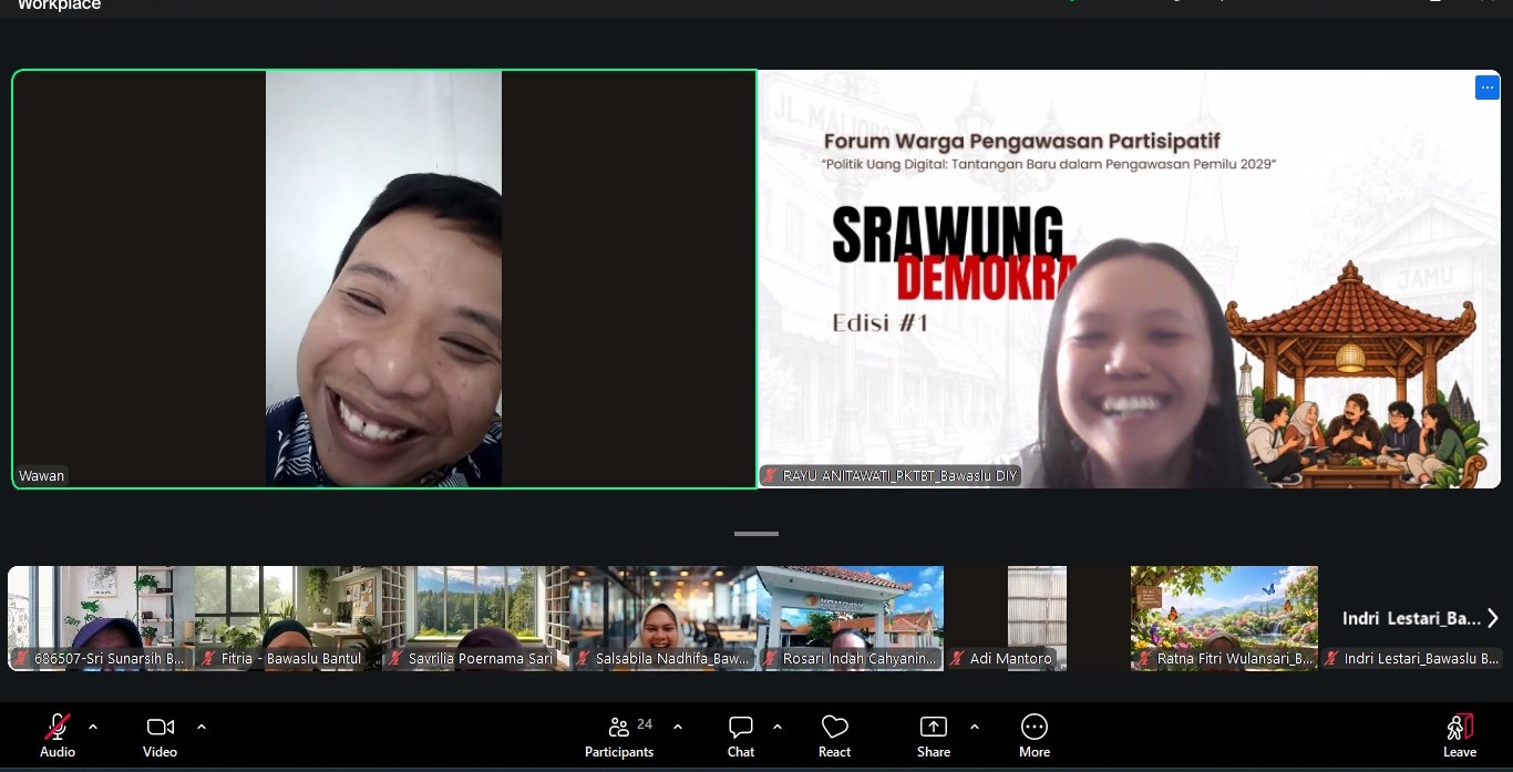 Guna memperkuat tata kelola keuangan yang akuntabel serta mengantisipasi potensi risiko kelembagaan, Bawaslu Kabupaten Bantul menggelar kegiatan Sharing Knowledge secara daring melalui Zoom Meeting pada Jumat, 2 September 2026.