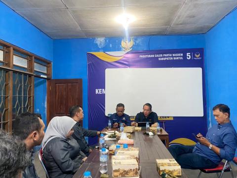 Konsolidasi Demokrasi dilaksanakan di kantor DPD Partai Nasdem Bantul