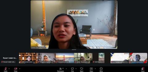 Kegiatan Sharing Knowledge digelar secara daring melalui zoom meeting