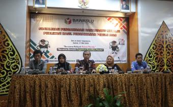 Ketua dan Anggota Bawaslu Bantul Menyampaikan Komitmen dan Kesiapan Awasi Pilkada 2024