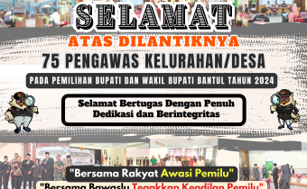 Pelantikan PKD Untuk Pemilihan Bupati dan Wakil Bupati Bantul Tahun 2024