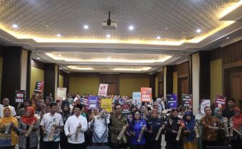 Launching Indeks Kerawanan Pilkada Bantul 2024 diikuti oleh Ormas, Komunitas, Paguyuban dan Pengawas Partisipatif di Kabupaten Bantul