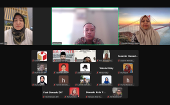 Rapat Evaluasi Terkait Publikasi Media Sosial dan Pemberitaan Bawaslu yang diselenggarakan secara Daring melalui Zoom Meeting