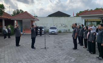 Apel Rutin dilaksanakan di Halaman Kantor Bawaslu Bantul