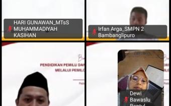 Bimtek Penyelenggaraan Pemilos Dilaksanakan Secara Zoom Meeting