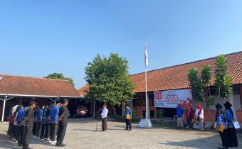 Upacara peringatan HUT ke-80 Kemerdekaan RI dilaksanakan di halaman kantor Bawaslu Kabupaten Bantul