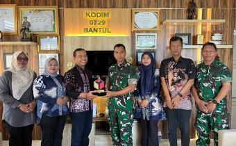 Audiensi diterima langsung oleh Komandan Kodim 0729 Bantul 