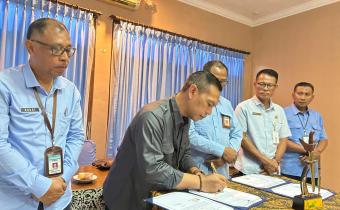 Foto Kegiatan Penandatanganan Rencana Kerja Strategis Dengan Pemkab Bantul