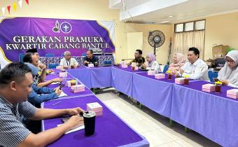 Foto Audiensi dengan Kwarcab Bantul