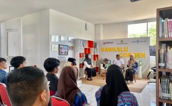 Talkshow literasi digelar di Bawaslu Coner Gedung Lantai II Perpustakaan Daerah Bantul