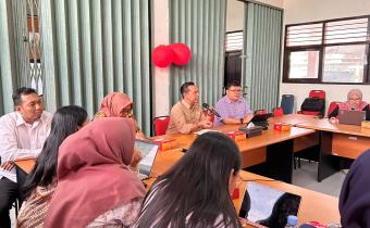 Tim Inspektorat Wilayah I melakukan peninjauan terhadap register risiko yang telah disusun oleh Bawaslu Kabupaten Bantul