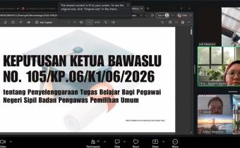 Kegiatan tersebut menghadirkan Fitria Dian Kusumaningrum, Analis Sumber Daya Manusia Aparatur Ahli Pertama Bawaslu Kabupaten Bantul, sebagai narasumber