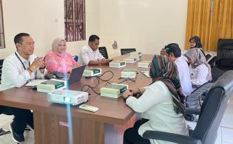 Foto rapat koordinasi dengan Dinas Pemberdayaan Masyarakat dan Kalurahan (DPMKAL) Kabupaten Bantul 